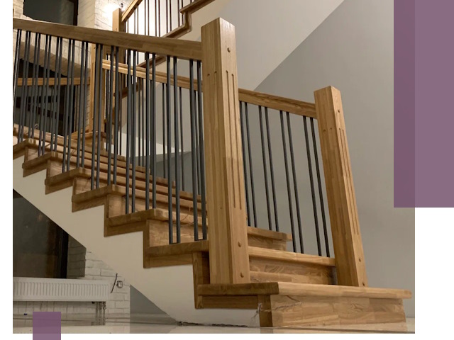 Реставрация деревянных и металлических лестниц в Салехарде