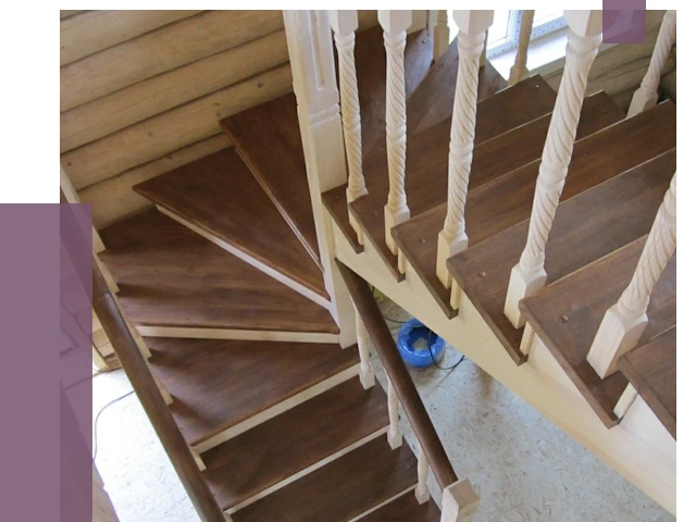 Реставрация деревянных лестниц в Салехарде от 4496 руб.