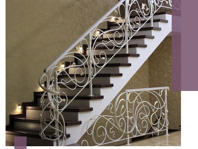 Кованые лестницы под ключ в Салехарде — изготовление и монтаж
