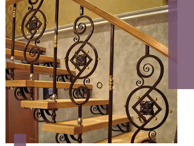 Изготовление кованых лестниц под ключ в Салехарде