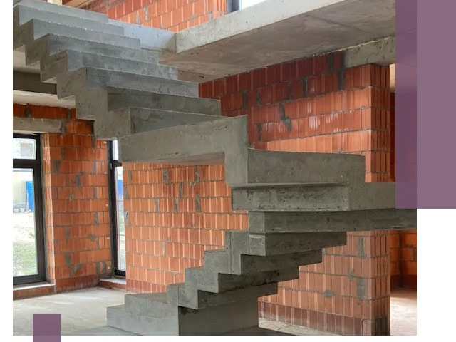 Изготовление бетонных лестниц под ключ в Салехарде