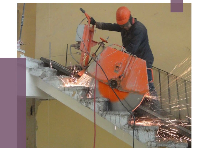 Демонтаж бетонных лестниц в Салехарде от 4817 руб. за м2 | ПРОЛЁТ-Слх