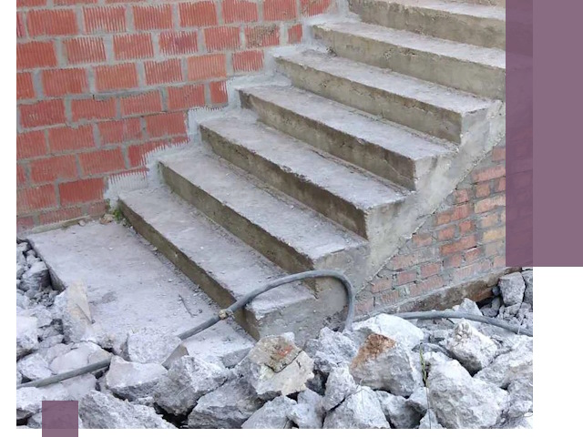 Демонтаж бетонных лестниц в Салехарде: быстро и безопасно