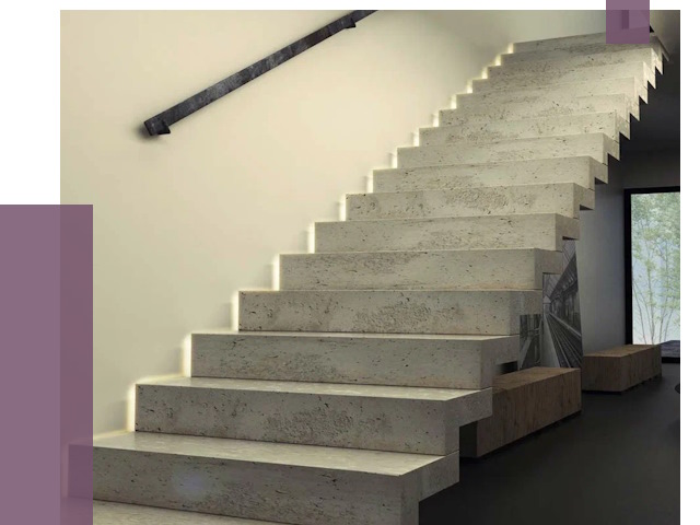 Облицовка бетонных лестниц в Салехарде от 4817 руб/м2