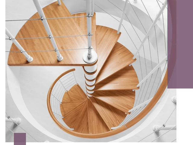 Изготовление винтовых лестниц под ключ в Салехарде