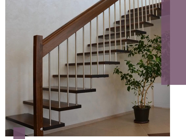 Лестницы на больцах под ключ в Салехарде – изготовление и монтаж