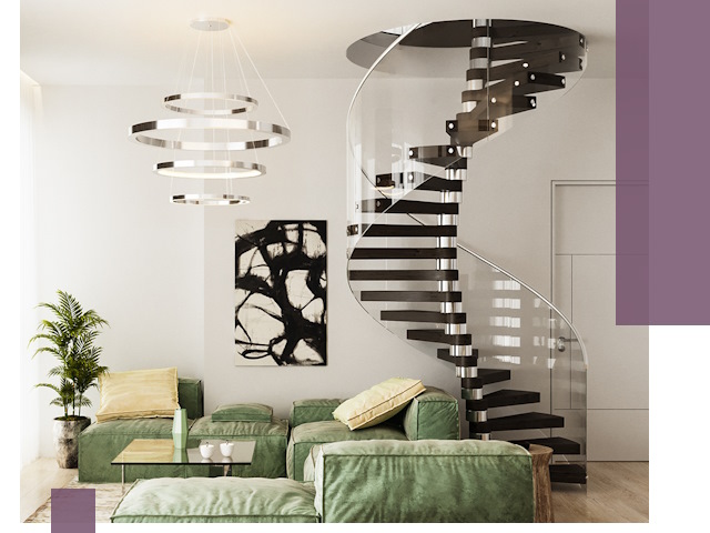 Лестницы для двухуровневой квартиры в Салехарде — изготовление и монтаж