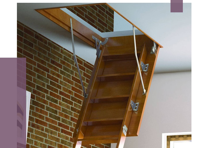 Установка чердачной лестницы в Салехарде от 8189 руб. | ПРОЛЁТ-Слх