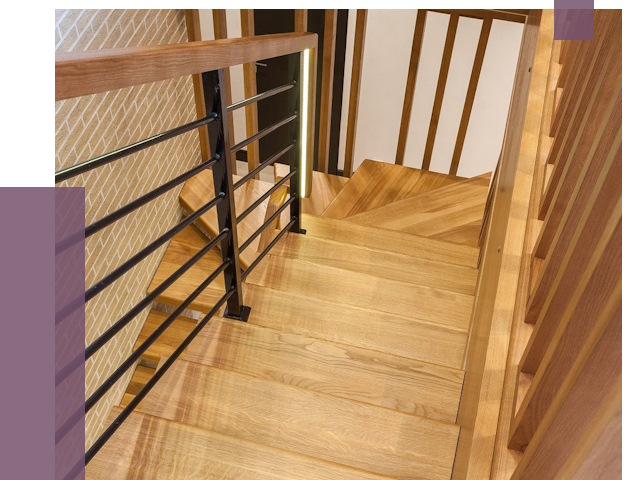 Лестницы из ясеня в Салехарде под ключ от 10490 руб. 