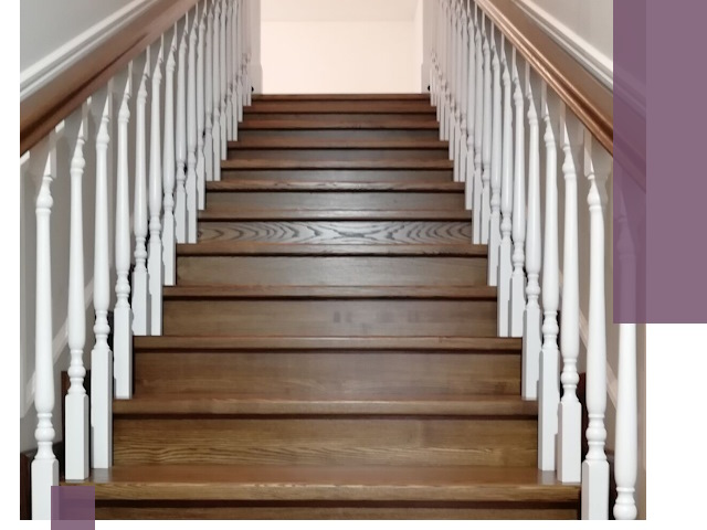 Лестницы из ясеня на заказ в Салехарде — изготовление и монтаж