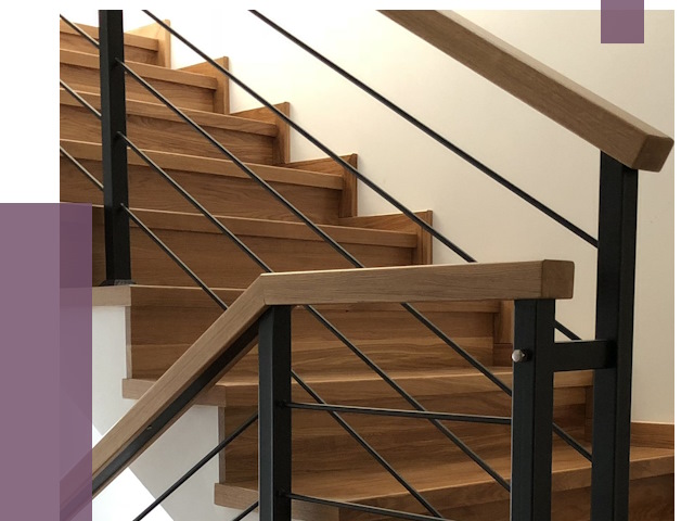 Обшивка металлической лестницы деревом в Салехарде от 4549 руб. 