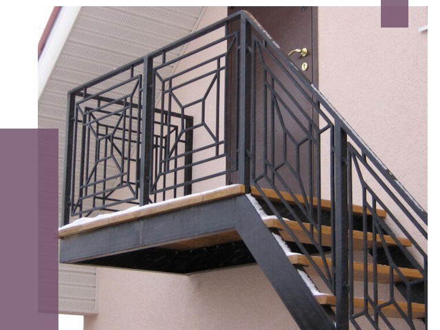 Металлические перила в Салехарде от 4496 руб.  | ПРОЛЁТ-Слх