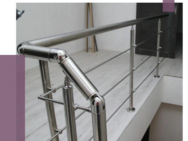 Перила из нержавеющей стали в Салехарде от 9420 руб. под ключ | ПРОЛЁТ-Слх