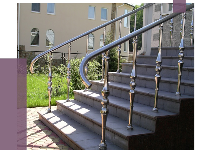 Перила для крыльца в Салехарде от 11239 руб. — монтаж ПРОЛЁТ-Слх