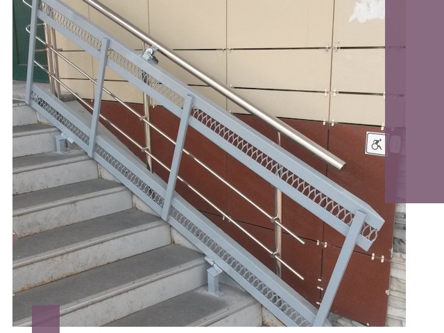 Изготовление откидных пандусов под ключ в Салехарде