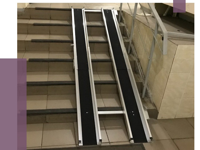 Установка пандуса в подъезд в Салехарде от 8349 руб. под ключ | ПРОЛЁТ-Слх