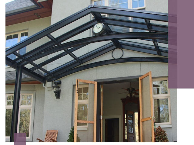 Изготовление и монтаж навесов и козырьков в Салехарде