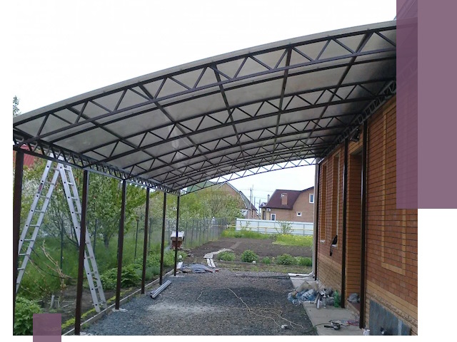 Профессиональный монтаж навесов под ключ в Салехарде