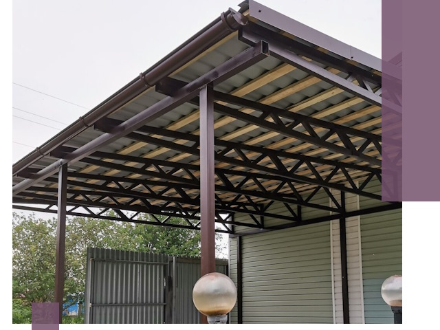 Навесы под ключ в Салехарде: изготовление, монтаж и гарантия