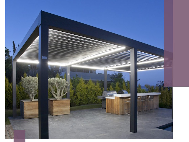 Навесы отдельно стоящие под ключ в Салехарде из металла и поликарбоната