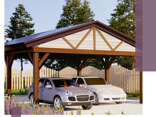 Навесы для автомобиля в Салехарде — изготовление и монтаж