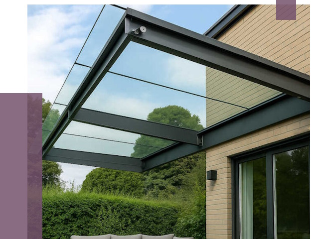 Стеклянные навесы и козырьки в Салехарде от 12845 руб.