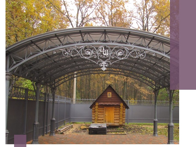 Кованые навесы премиум-класса под заказ в Салехарде