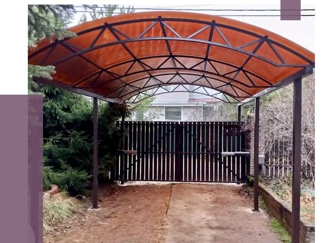 Арочные навесы в Салехарде от 13326 руб. — изготовление и монтаж | ПРОЛЁТ-Слх