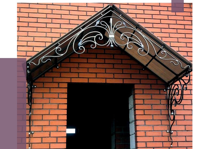 Металлические козырьки в Салехарде от 11186 руб. 