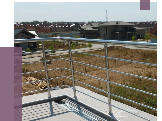 Парапеты из нержавеющей стали в Салехарде от 8349 руб. за м² | ПРОЛЁТ-Слх