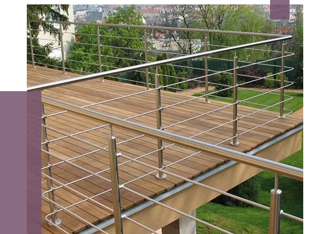 Алюминиевые парапеты в Салехарде под ключ от 8135 руб. 