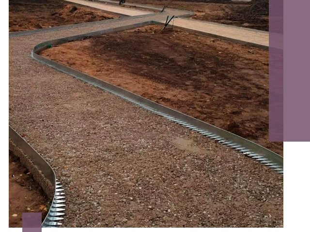 Металлические бордюры под ключ в Салехарде — изготовление и монтаж