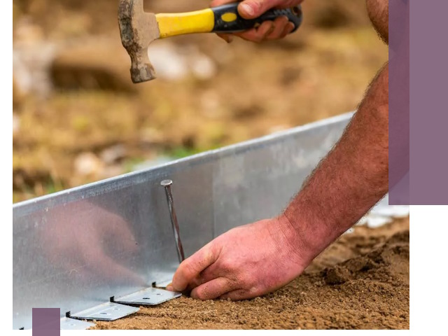 Монтаж металлических бордюров в Салехарде быстро и качественно