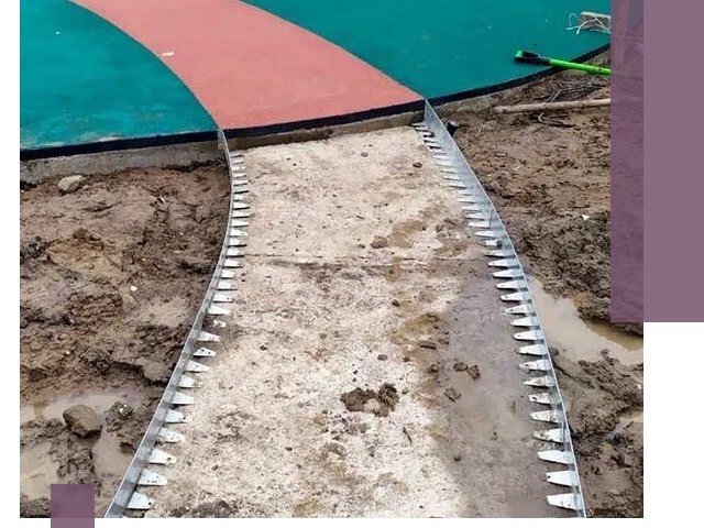 Металлические бордюры для дорожек в Салехарде — монтаж и изготовление