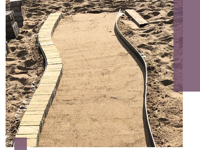 Металлические бордюры для тротуаров в Салехарде — прочные и долговечные