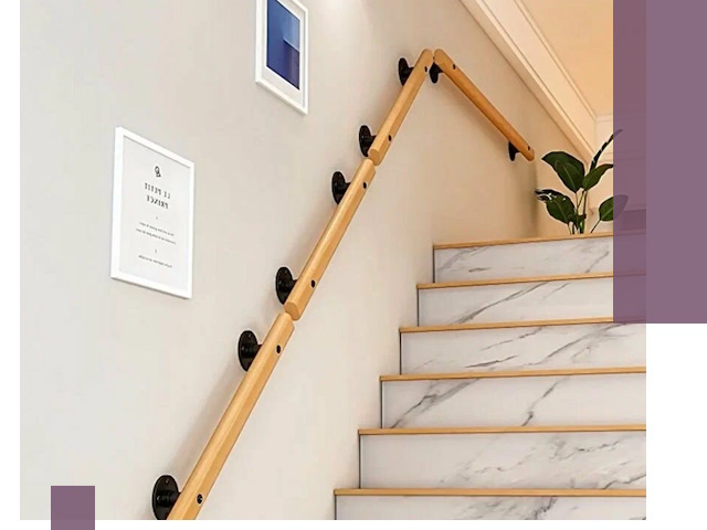 Поручни металлические и деревянные под ключ в Салехарде