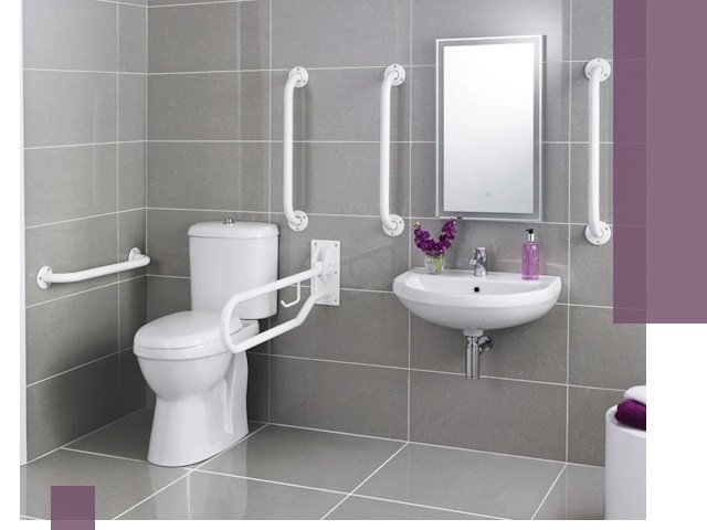 Поручни для санузлов в Салехарде: установка, ремонт и монтаж